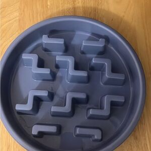 Slow Feeder Dog Bowl - Blue